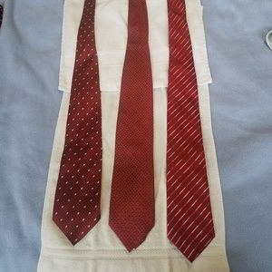 Bundle of 3 Red Armani ties